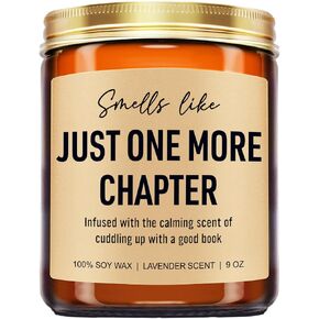 Younift Funny Scented Candle, Book Lovers Gifts, Reading Accessories - Birthday, Christmas Gifts for Book Lovers Women, Men, Readers, Librarian, Bookworm, Nerd - Bookish Club Presents - 9 oz in Saudi Arabia