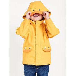 Old Navy Water-Resistant Unisex Critter Hooded Jacket for Toddler - Yellow Duck in Kuwait