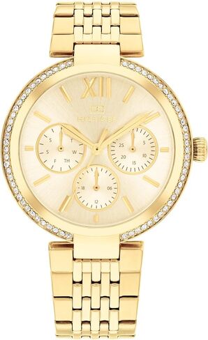 Tommy Hilfiger Classic Multi-Function Quartz Watch - Stainless Steel Wristwatch for Women, Water Resistant Up to 3 ATM/30 Meters - Premium Fashion Timepiece with Day to Night Versatility - 36mm in Saudi Arabia