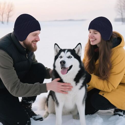 NAHOSY Beanie Hat with Earflap for Men Women, Soft Warm Knit Skull Caps Unisex Fashion Outdoor Winter Hats in Saudi Arabia