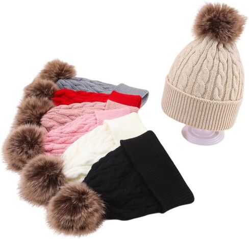 Womens Beanies Winter Hats for Women Men with Warm Fleece Lined for Cold in Saudi Arabia