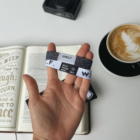 He would Love First WWJD HWLF Bracelets | NFC Bible Verse | 2-Pack Set with Phone Scan Feature | | Reversible HWLF x WWJD Bracelets in Saudi Arabia