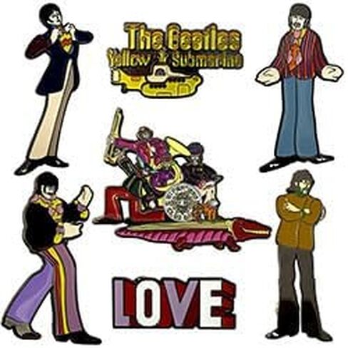 The Beatles Yellow Submarine Band Boxed Pin Badge Set Size One Size in Saudi Arabia