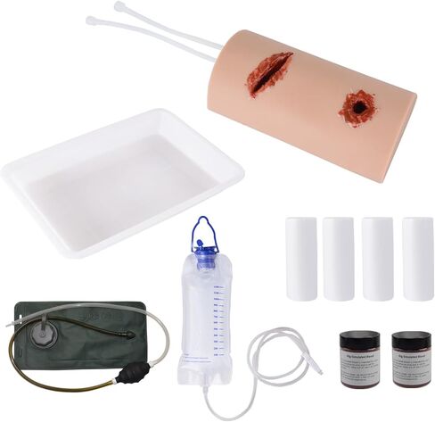 MEDTACEDU Wound Packing Trainer, Stop The Bleed Practice Kit, Wound Simulator Trainer, Bleeding Control Trainer, Multitask 2-in-1 First Aid Training Kit in Saudi Arabia