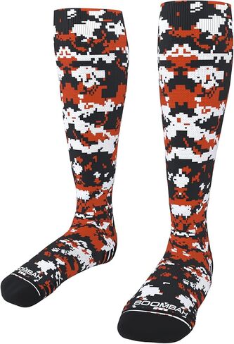 جوارب Boombah Digital Camo Baseball Fastpitch Softball فوق الساق تحت الركبة، مقاسات الشباب والكبار، ألوان الفريق in Kuwait