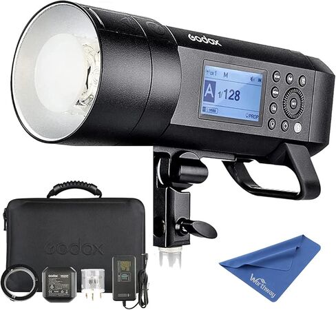 Godox AD600BM II Bowens Mount 600WS GN87 HSS Outdoor Flash Strobe Monolight ، 0.01 ~ 1.9S وقت إعادة التدوير ، 10.8v/8940mAh بطارية الليثيوم ، 500 وميض كامل للطاقة (Godox AD600BM تم ترقيتها) in Saudi Arabia