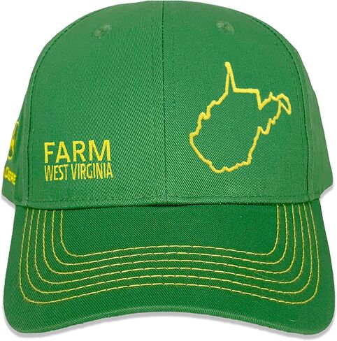 John Deere Toddler Farm State Pride State Outline Youth Children's Full Twill Hat, Maine in Saudi Arabia