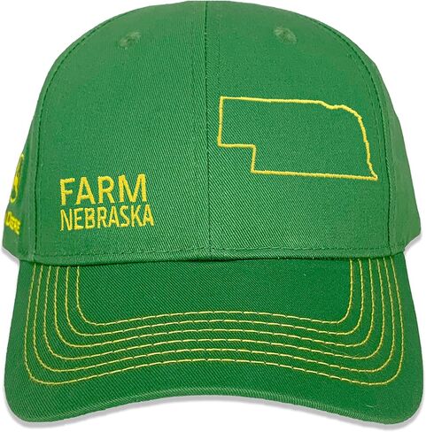 John Deere Toddler Farm State Pride State Outline Youth Children's Full Twill Hat, Maine in Saudi Arabia