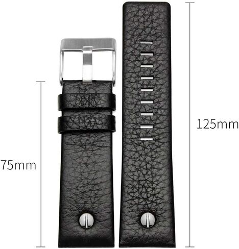 Calfskin Leather Watch Band Suitable for Men's Diesel Watches in Saudi Arabia