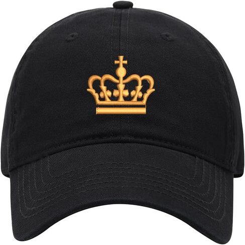 Baseball Cap for Men Women Crown King Embroidered Washed Cotton Dad Hat Baseball Caps in Saudi Arabia