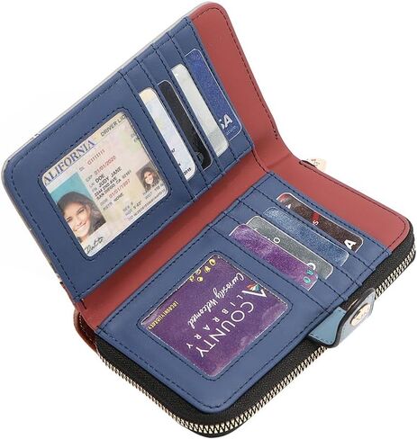 Nicole Lee NIKKY Compact Wallet, Vegan Leather, 8 Card Slots (EIFFEL DREAMS) in Saudi Arabia