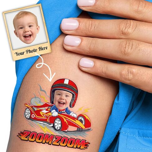 96 PCS Racing Car Pre-Cut Temporary Tattoos for Kids | Super Cute Racing Car Themed Birthday Party Favors, Supplies, Decorations, Fake Tattoo Stickers, School Rewards Prizes & Gifts for Boys & Girls in Saudi Arabia