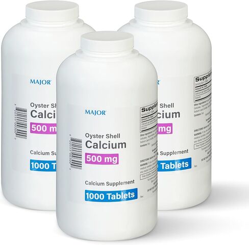 أقراص كالسيوم أويستر شل، 500 ملغ، 1000 قيراط in Kuwait