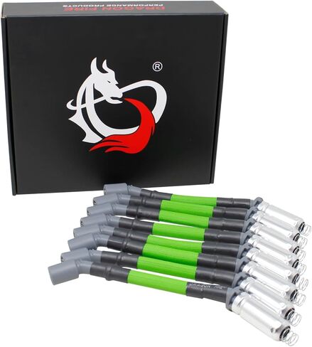 أداء نار دراجون 10.5 "500 أوم/قدم الأسلاك الأكمام الأكمام الأكمام الزرقاء متوافقة مع 2000-2019 GM Silverado ، Tahoe ، Suburban ، GMC Sierra ، Yukon ، Cadillac Escalade ، V8 OEM Fit PWJ256-BLS in Kuwait