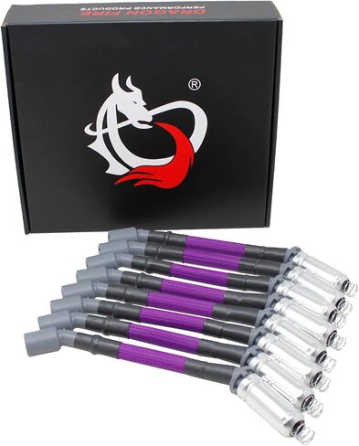 أداء نار دراجون 10.5 "500 أوم/قدم الأسلاك الأكمام الأكمام الأكمام الزرقاء متوافقة مع 2000-2019 GM Silverado ، Tahoe ، Suburban ، GMC Sierra ، Yukon ، Cadillac Escalade ، V8 OEM Fit PWJ256-BLS in Kuwait