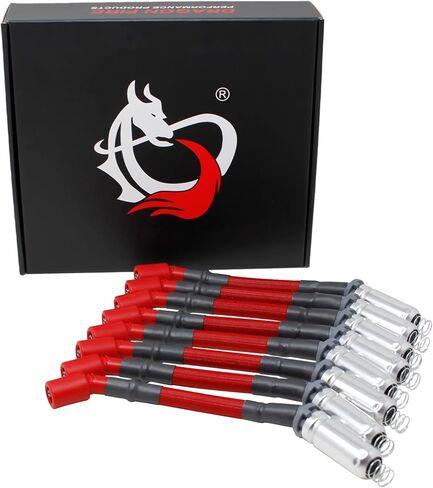 أداء نار دراجون 10.5 "500 أوم/قدم الأسلاك الأكمام الأكمام الأكمام الزرقاء متوافقة مع 2000-2019 GM Silverado ، Tahoe ، Suburban ، GMC Sierra ، Yukon ، Cadillac Escalade ، V8 OEM Fit PWJ256-BLS in Kuwait