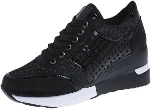 Fusecottc Women's Platform Sports Shoes - Fashionable, for Sports, Commuting, Available in Large Sizes in Saudi Arabia