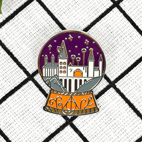 Magical World Crystal Ball Enamel Pin - Cooperation Series - Enamel Lapel Pin - Plated Badge for Clothing, Bags, and Lanyards in Saudi Arabia