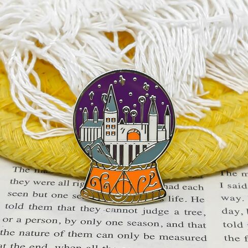 Magical World Crystal Ball Enamel Pin - Cooperation Series - Enamel Lapel Pin - Plated Badge for Clothing, Bags, and Lanyards in Saudi Arabia