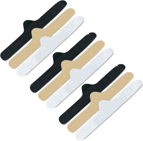 More of Me to Love Viscose & Cotton Blend Cotton Bra Liners (9-Pack, Medium, Black, White, Beige) - Wicking, Soft, Seamless in Saudi Arabia