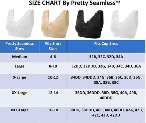 4 Pack Women’s Seamless Wireless Lace Inset Trim Unpadded Comfort Bra in Saudi Arabia
