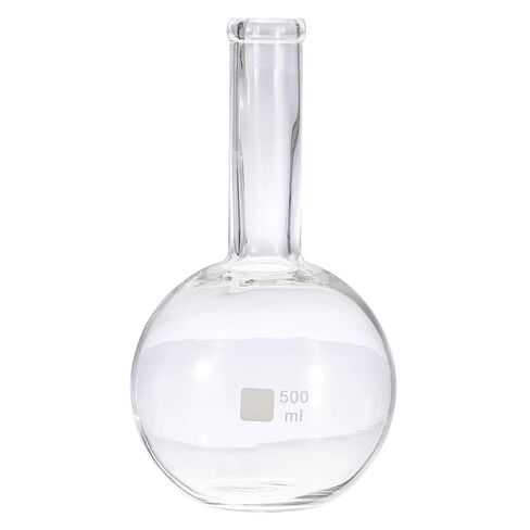PATIKIL 250ml Boiling Flask, 3.3 Borosilicate Glass Single Neck Flat Bottom Flask Heavy 24/40 Standard Taper Outer Joint for Laboratory, Clear in Saudi Arabia