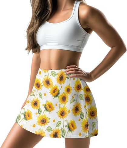 Eritanaer Womens Tennis Skirt Athletic Skirts with Pockets Shorts High Waisted Golf Skort for Woman Sport Workout Pickleball in Saudi Arabia