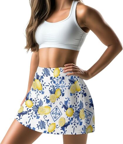Eritanaer Womens Tennis Skirt Athletic Skirts with Pockets Shorts High Waisted Golf Skort for Woman Sport Workout Pickleball in Saudi Arabia