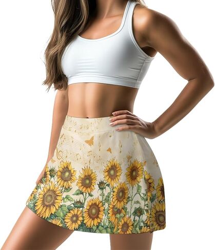 Eritanaer Womens Tennis Skirt Athletic Skirts with Pockets Shorts High Waisted Golf Skort for Woman Sport Workout Pickleball in Saudi Arabia