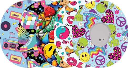 Glucomart Adhesive Patches for Dexcom G7 & Stelo – 5-Pack Waterproof, Sweatproof CGM Overpatches – Hypoallergenic CGM Tape (Vintage Bows) in Saudi Arabia