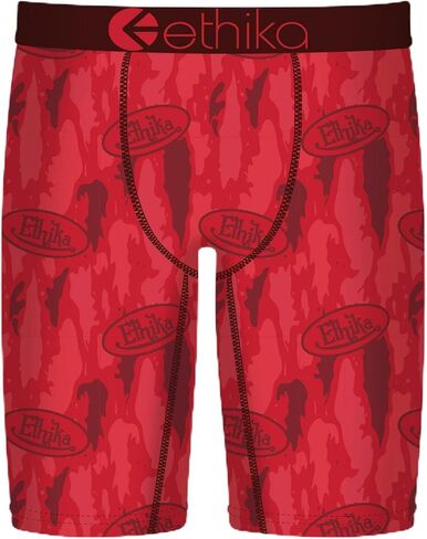 Ethika Men’s Boxer Brief, Knee Length, 4-Way Stretch Performance Underwear with Graphic Prints - That's Hawt in Saudi Arabia