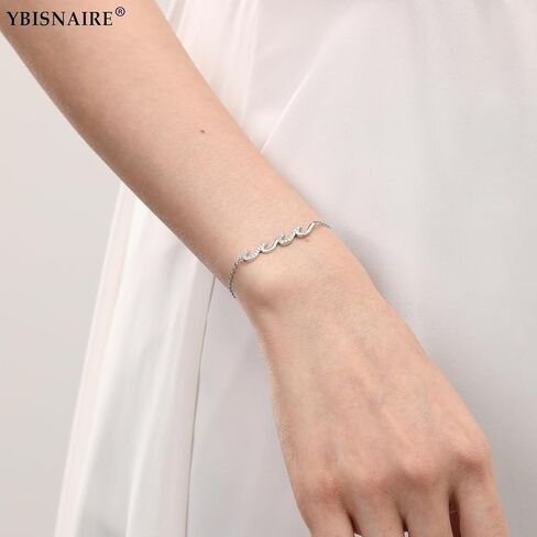 Gifts for Women, Cool Waves Bracelet Christmas Birthday Gift for Happy Birthday 21st, 30th, 40th, 50th, 60th Birthday Gift Ideas for Women Ladies Bestie Friend Sister Mom Daughter Wife Grandma in Saudi Arabia
