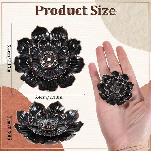 SHENLIU 30 قطعة حامل البخور أعواد اللوتس، 2.13 بوصة مبخرة مخروطية للعطور المنزلية واليوجا والساونا وغرفة النوم in Kuwait