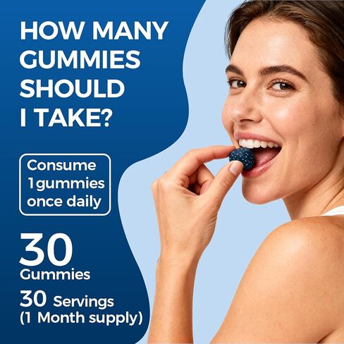 TRUEHEALTHIC Methylene Blue Gummies, for Cognitive Support & Mental Focus, Clean 5mg of Methylene Blue Per Gummy, 99.9% Pure, Vegan, Non-GMO, 30 Gummies in Kuwait