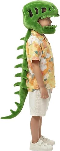 ZBH1985 Kids and Adults Spinosaurus Plush Dino Outfit 3D Realistic Dinosaur Skeleton Hat Skull Themed Performance Props Hats in Saudi Arabia