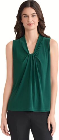 Kasper Women's Sleeveless Knot Front Top in Saudi Arabia