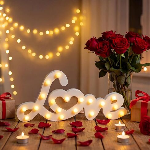 Canlierr Rustic Mr and Mrs Sign for Wedding Table, 31in Light up Large White Mr and Mrs Sign Wooden Letters, Miss Decoration for Anniversary Wedding & Engagement, Gifts for Anniversary Engagement in Saudi Arabia