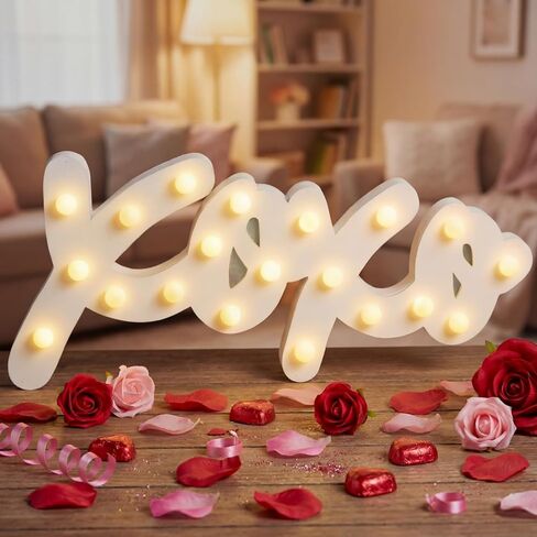 Canlierr Rustic Mr and Mrs Sign for Wedding Table, 31in Light up Large White Mr and Mrs Sign Wooden Letters, Miss Decoration for Anniversary Wedding & Engagement, Gifts for Anniversary Engagement in Saudi Arabia
