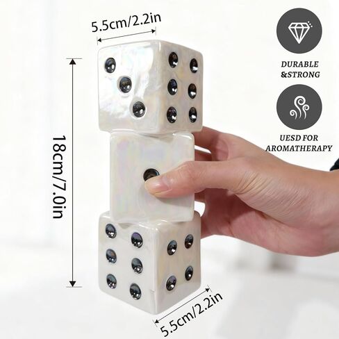 مزهرية نرد سيراميك حديثة من تنستبي - مزهرية زخرفية صغيرة وفريدة من نوعها للزهور المجففة والورود وعشب البامبا | قطعة مركزية مثالية لغرفة المعيشة، طاولة القهوة - مزهرية جذعية واحدة هدية لديكور المنزل in Kuwait