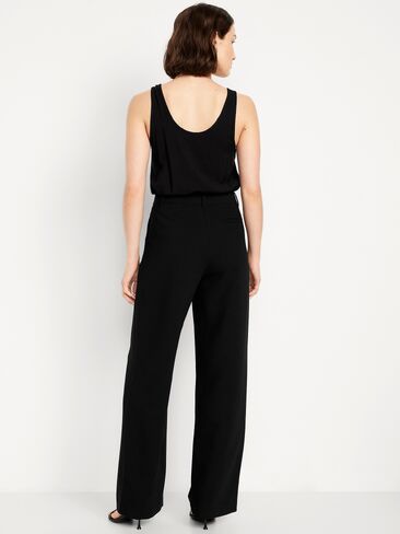 Old Navy Extra High-Waisted Taylor Wide-Leg Trouser Pants - Black Jack in Saudi Arabia