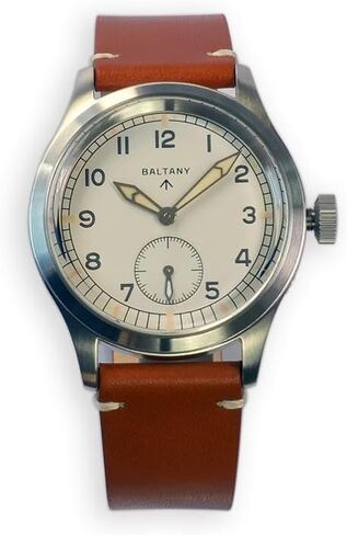 ساعة يد Baltany S202032 Dirty Dozen بقطر قرص 37 ملم، ساعات تناظرية عسكرية عتيقة لهدايا الأصدقاء in Kuwait