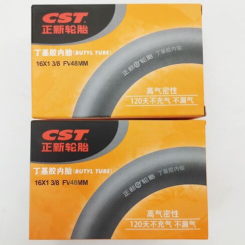2Pcs CST Inner Tyres Tubes 349 16'' 1 3/8 for Brompton Bike 100g Presta in Saudi Arabia