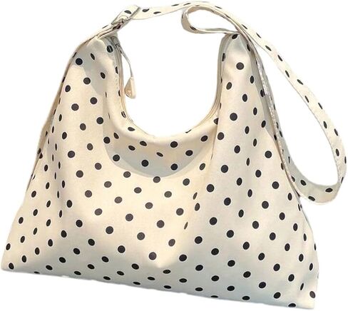 حقائب يد نسائية من RoseSeek Preppy Polka Dots بسحاب إغلاق وحزام كتف قابل للتعديل in Saudi Arabia