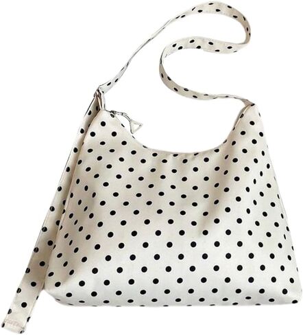 حقائب يد نسائية من RoseSeek Preppy Polka Dots بسحاب إغلاق وحزام كتف قابل للتعديل in Saudi Arabia