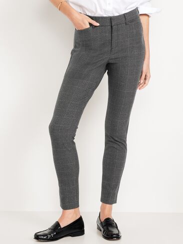 Old Navy High-Waisted Pixie Skinny Ankle Pants - Gray Plaid in Kuwait