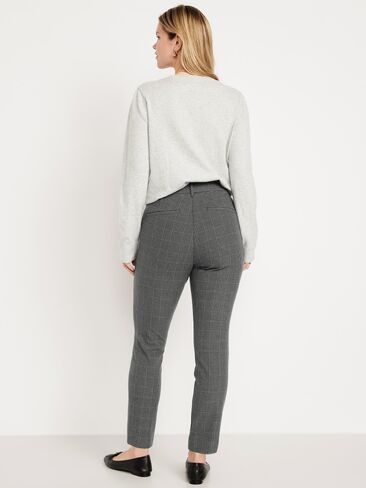 Old Navy High-Waisted Pixie Skinny Ankle Pants - Gray Plaid in Kuwait