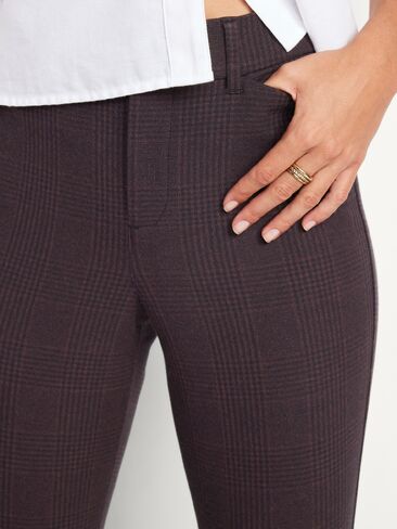 Old Navy High-Waisted Pixie Skinny Ankle Pants - Burgundy Plaid in Kuwait