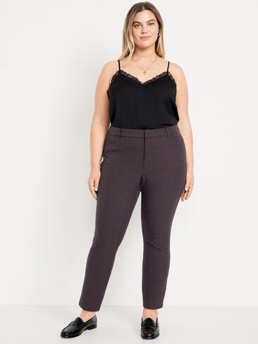 Old Navy High-Waisted Pixie Skinny Ankle Pants - Burgundy Plaid in Kuwait