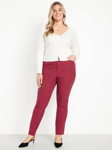 Old Navy High-Waisted Pixie Skinny Ankle Pants - Red Plaid in Kuwait