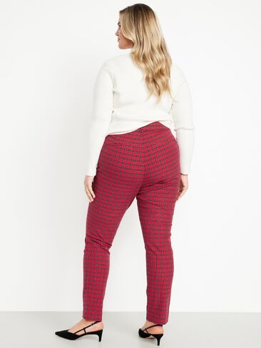 Old Navy High-Waisted Pixie Skinny Ankle Pants - Red Plaid in Kuwait